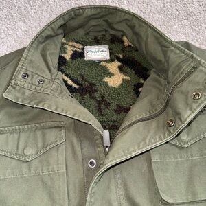 Men's Flag and Anthem Green Jacket